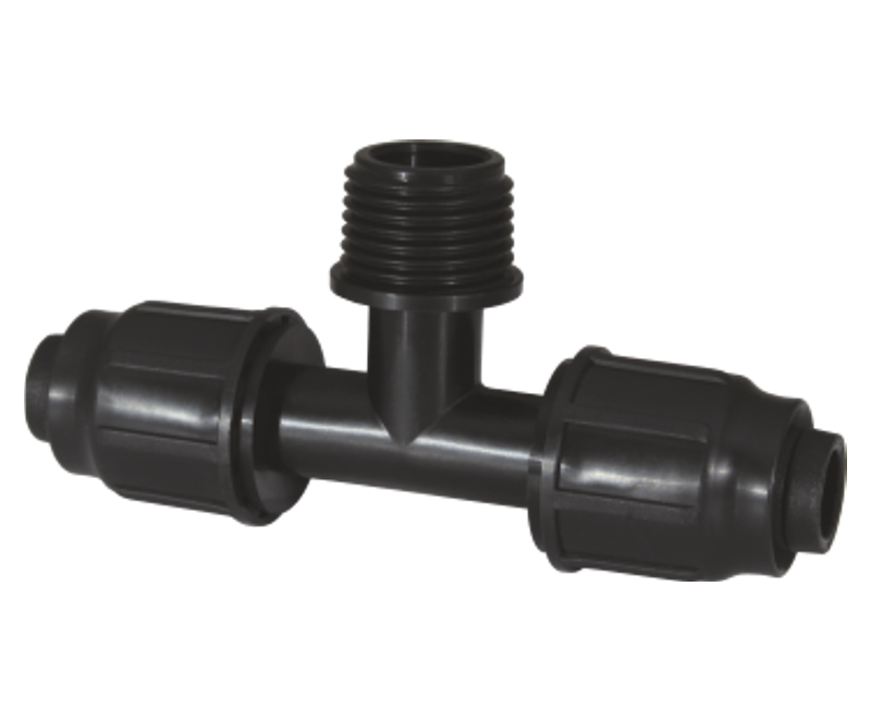 Тройник для капельного полива 16 x 1/2" НР x 16 (Poliext 04600010 PN4)